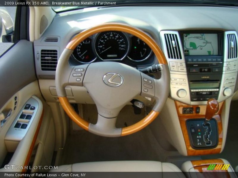 Breakwater Blue Metallic / Parchment 2009 Lexus RX 350 AWD