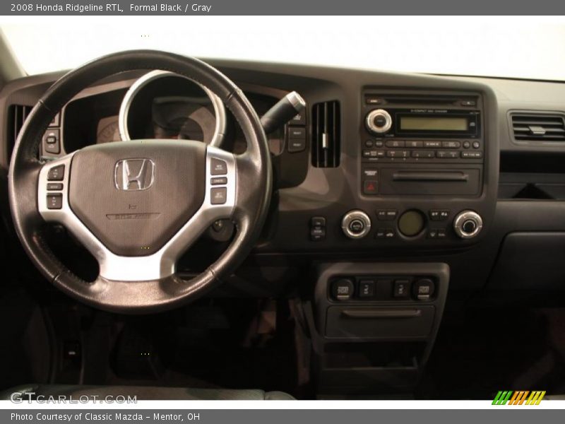 Formal Black / Gray 2008 Honda Ridgeline RTL