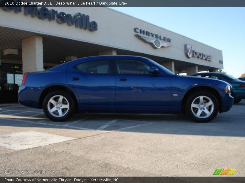 Deep Water Blue Pearl / Dark Slate Gray 2010 Dodge Charger 3.5L