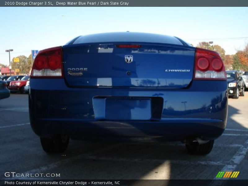 Deep Water Blue Pearl / Dark Slate Gray 2010 Dodge Charger 3.5L