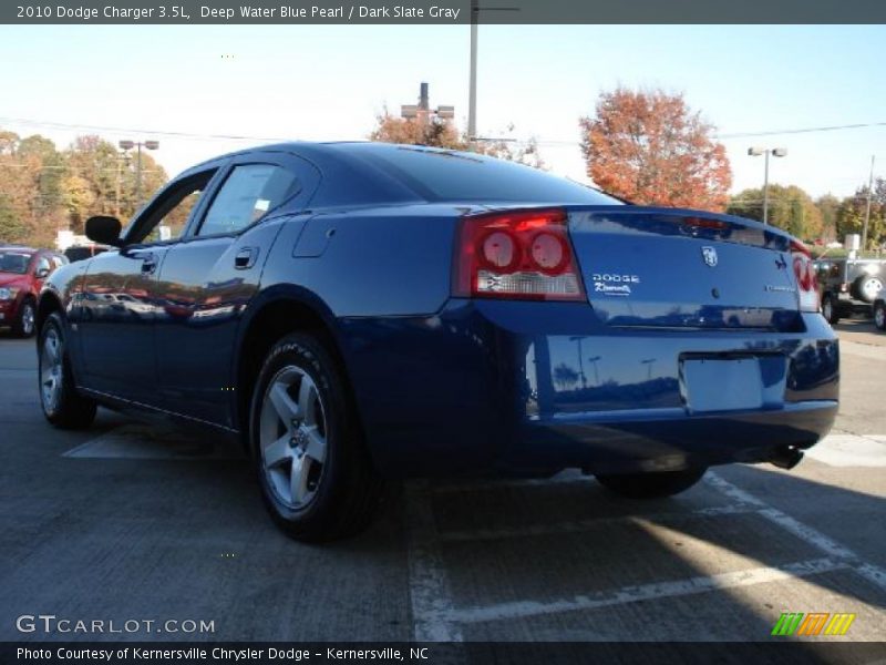 Deep Water Blue Pearl / Dark Slate Gray 2010 Dodge Charger 3.5L