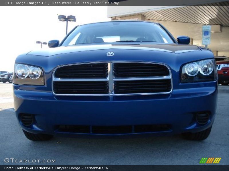 Deep Water Blue Pearl / Dark Slate Gray 2010 Dodge Charger 3.5L
