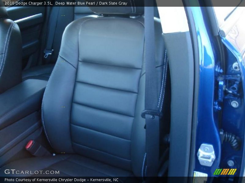 Deep Water Blue Pearl / Dark Slate Gray 2010 Dodge Charger 3.5L