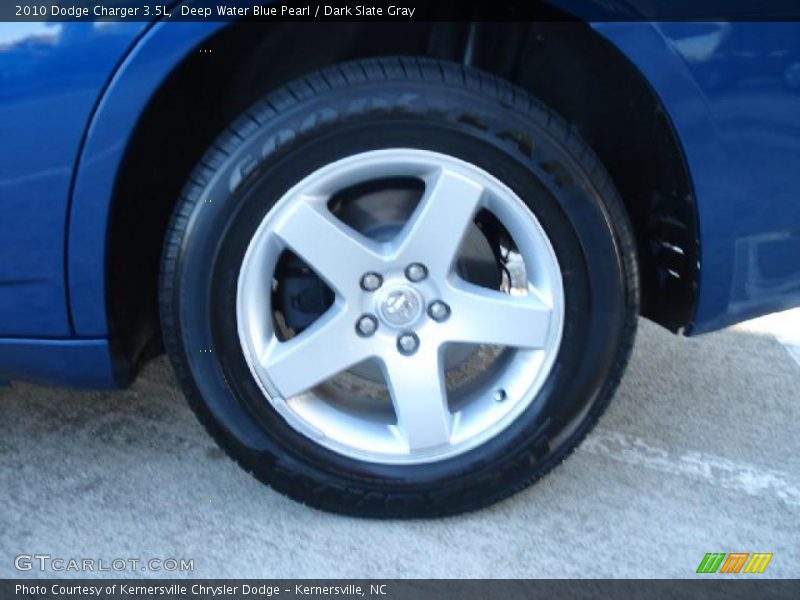 Deep Water Blue Pearl / Dark Slate Gray 2010 Dodge Charger 3.5L