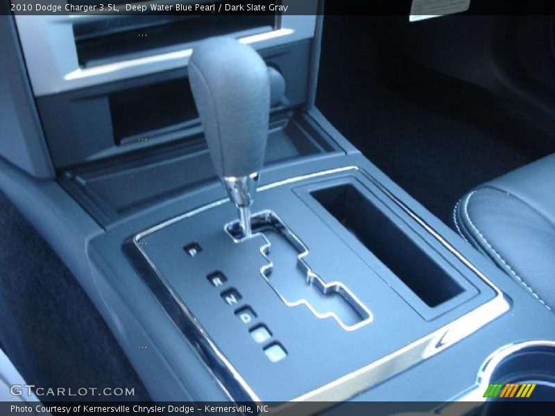 Deep Water Blue Pearl / Dark Slate Gray 2010 Dodge Charger 3.5L