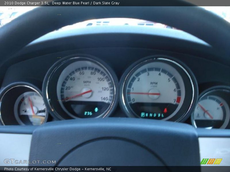Deep Water Blue Pearl / Dark Slate Gray 2010 Dodge Charger 3.5L