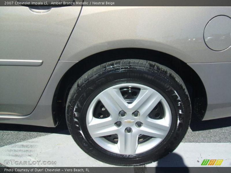 Amber Bronze Metallic / Neutral Beige 2007 Chevrolet Impala LS