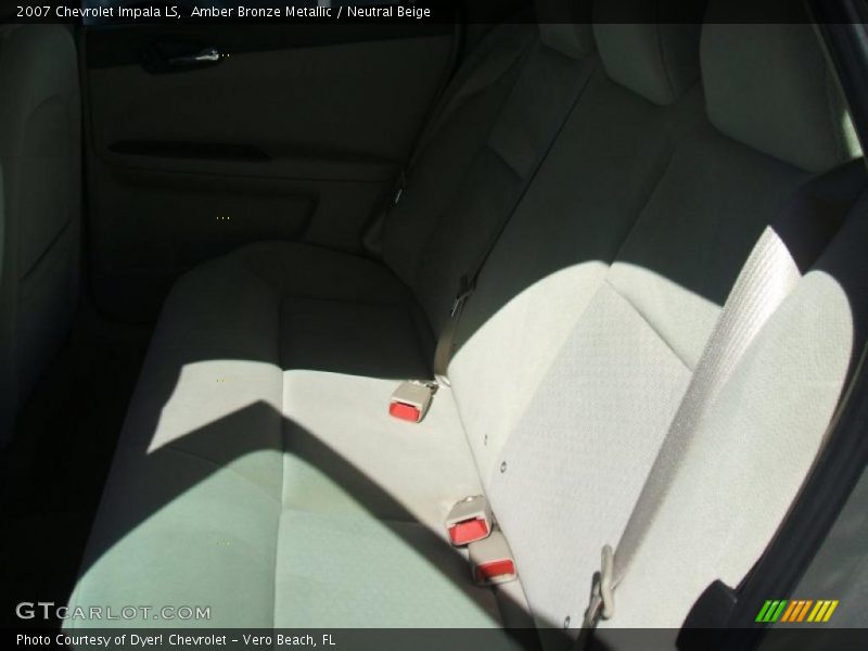 Amber Bronze Metallic / Neutral Beige 2007 Chevrolet Impala LS
