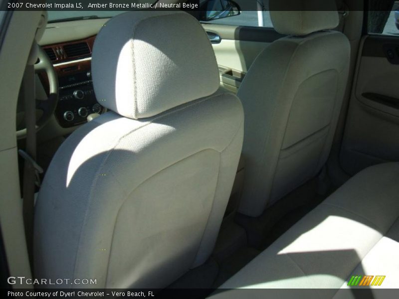 Amber Bronze Metallic / Neutral Beige 2007 Chevrolet Impala LS