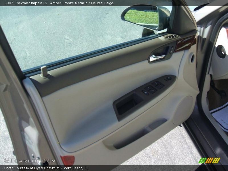 Amber Bronze Metallic / Neutral Beige 2007 Chevrolet Impala LS