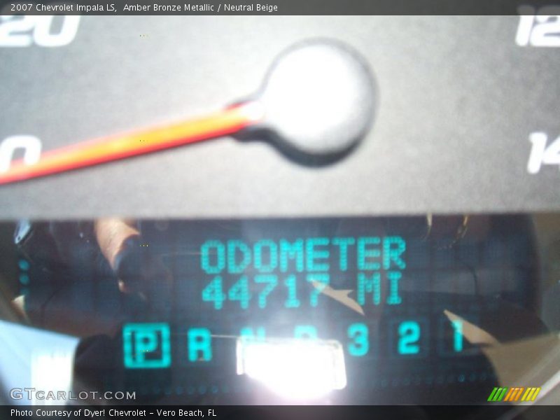 Amber Bronze Metallic / Neutral Beige 2007 Chevrolet Impala LS