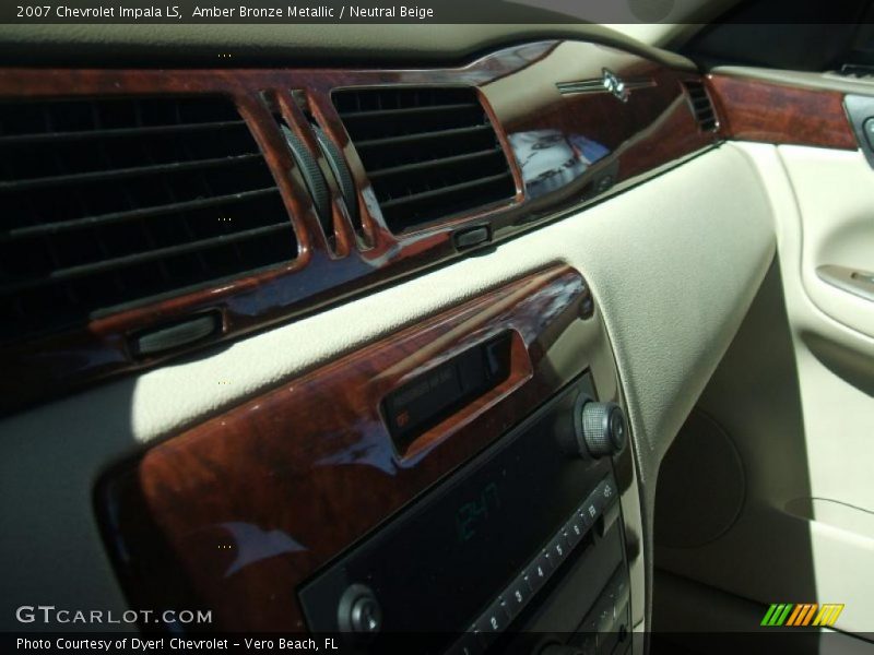 Amber Bronze Metallic / Neutral Beige 2007 Chevrolet Impala LS