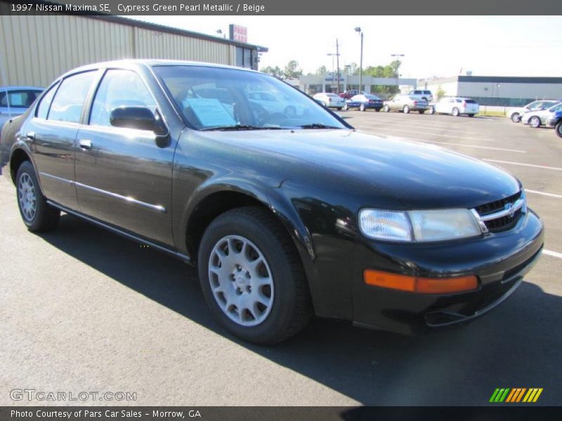 Cypress Green Pearl Metallic / Beige 1997 Nissan Maxima SE