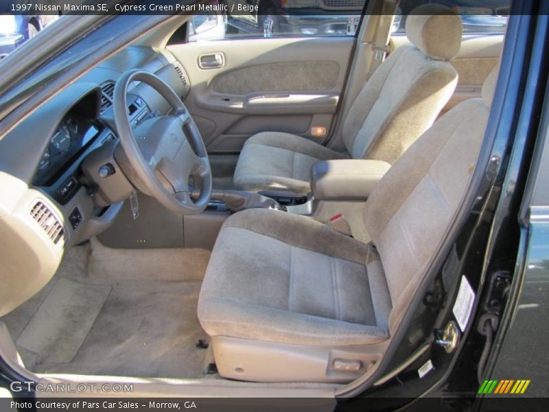 Cypress Green Pearl Metallic / Beige 1997 Nissan Maxima SE