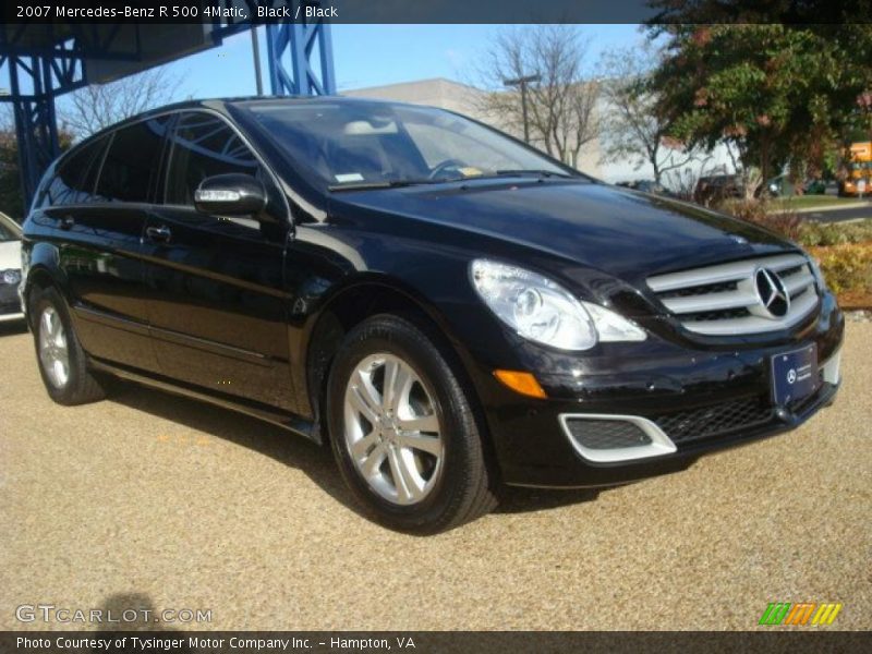 Black / Black 2007 Mercedes-Benz R 500 4Matic