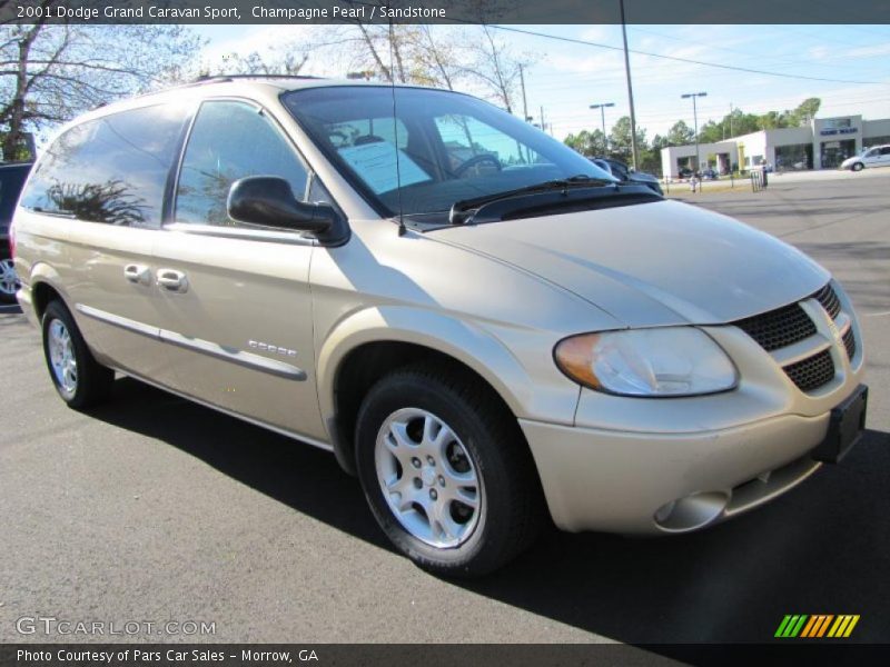 Champagne Pearl / Sandstone 2001 Dodge Grand Caravan Sport