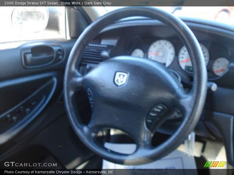 Stone White / Dark Slate Grey 2006 Dodge Stratus SXT Sedan