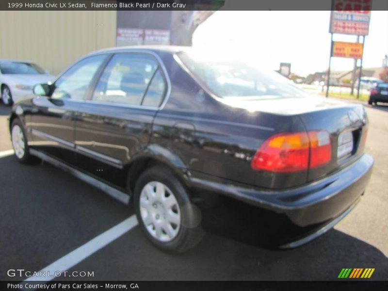 Flamenco Black Pearl / Dark Gray 1999 Honda Civic LX Sedan