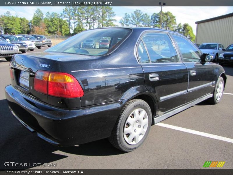 Flamenco Black Pearl / Dark Gray 1999 Honda Civic LX Sedan