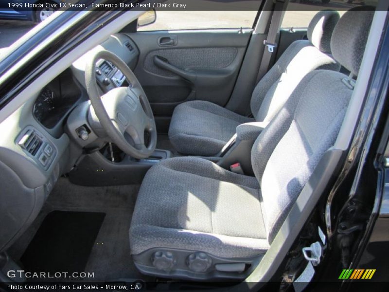 Flamenco Black Pearl / Dark Gray 1999 Honda Civic LX Sedan