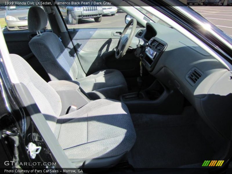 Flamenco Black Pearl / Dark Gray 1999 Honda Civic LX Sedan