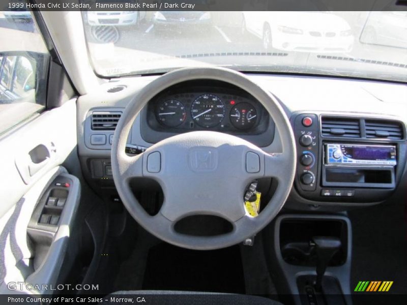 Flamenco Black Pearl / Dark Gray 1999 Honda Civic LX Sedan