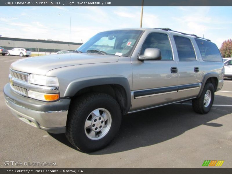 Light Pewter Metallic / Tan 2001 Chevrolet Suburban 1500 LT
