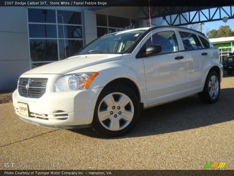 Stone White / Pastel Pebble Beige 2007 Dodge Caliber SXT