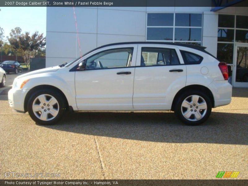 Stone White / Pastel Pebble Beige 2007 Dodge Caliber SXT