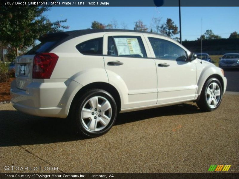 Stone White / Pastel Pebble Beige 2007 Dodge Caliber SXT