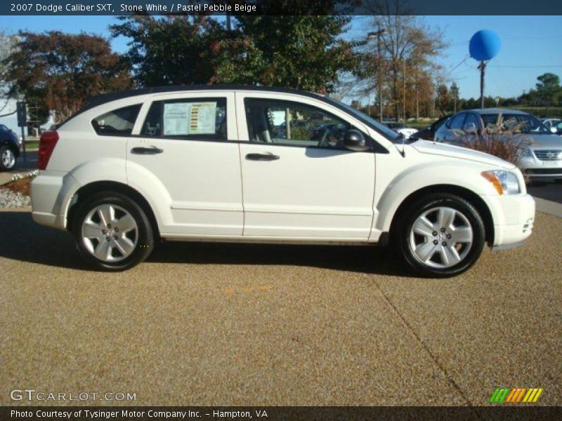 Stone White / Pastel Pebble Beige 2007 Dodge Caliber SXT