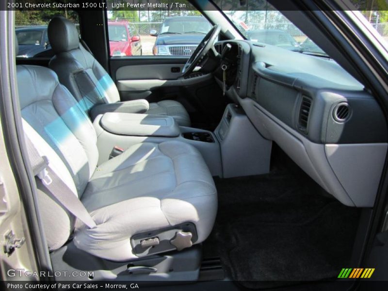 Light Pewter Metallic / Tan 2001 Chevrolet Suburban 1500 LT