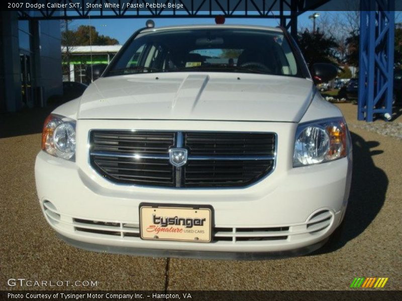 Stone White / Pastel Pebble Beige 2007 Dodge Caliber SXT