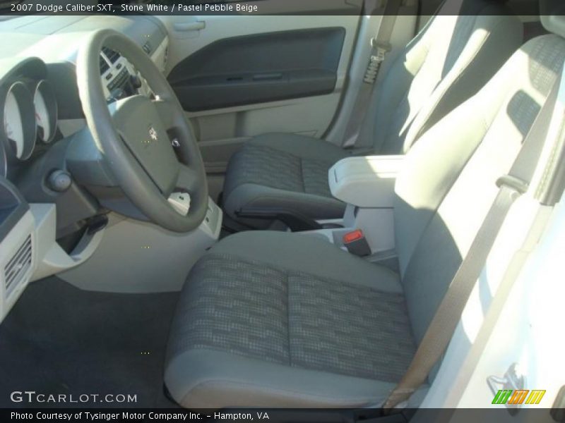 Stone White / Pastel Pebble Beige 2007 Dodge Caliber SXT