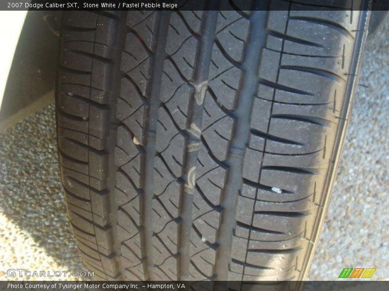 Stone White / Pastel Pebble Beige 2007 Dodge Caliber SXT