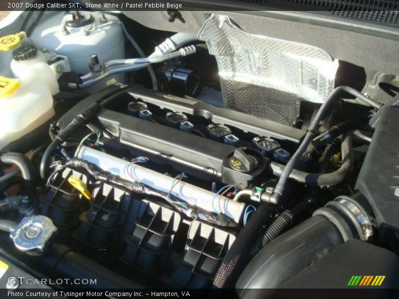 Stone White / Pastel Pebble Beige 2007 Dodge Caliber SXT
