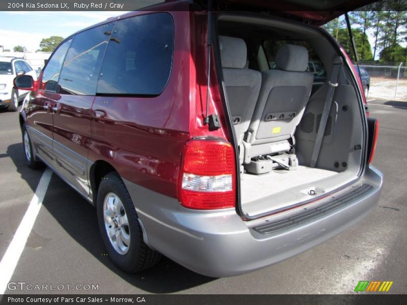 Ruby Red / Gray 2004 Kia Sedona LX