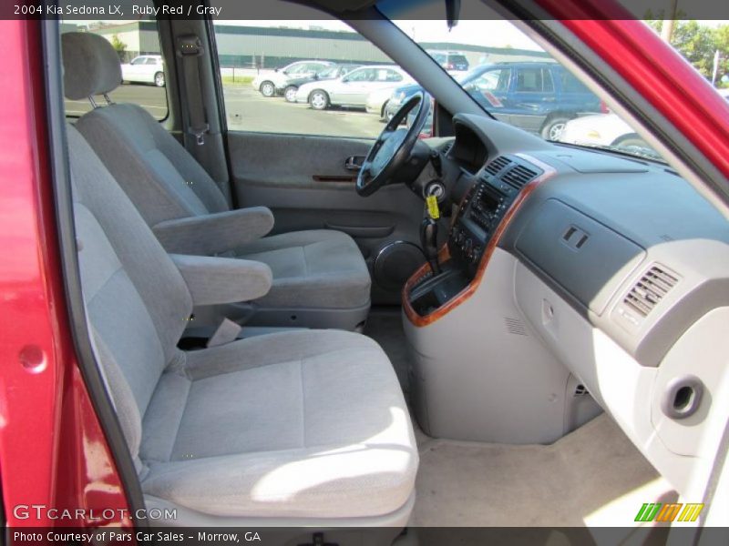 Ruby Red / Gray 2004 Kia Sedona LX