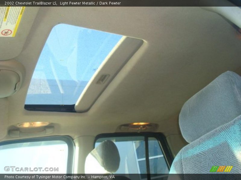 Light Pewter Metallic / Dark Pewter 2002 Chevrolet TrailBlazer LS