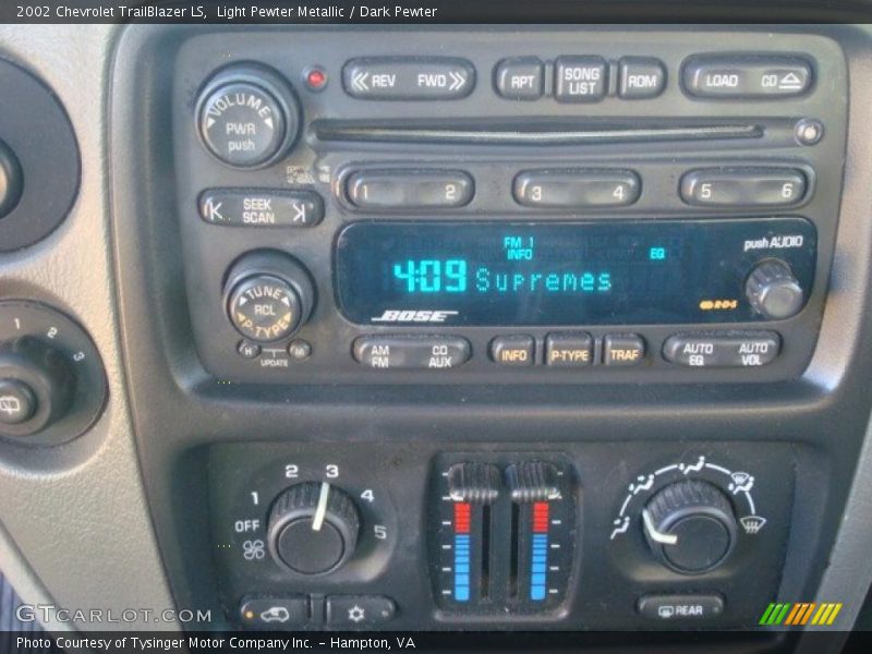 Light Pewter Metallic / Dark Pewter 2002 Chevrolet TrailBlazer LS