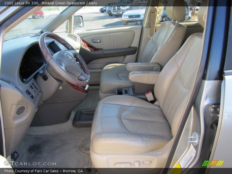 Mineral Green Opalescent / Ivory 2002 Lexus RX 300