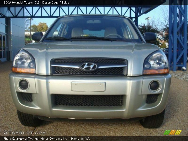 Desert Sage / Beige 2009 Hyundai Tucson GLS