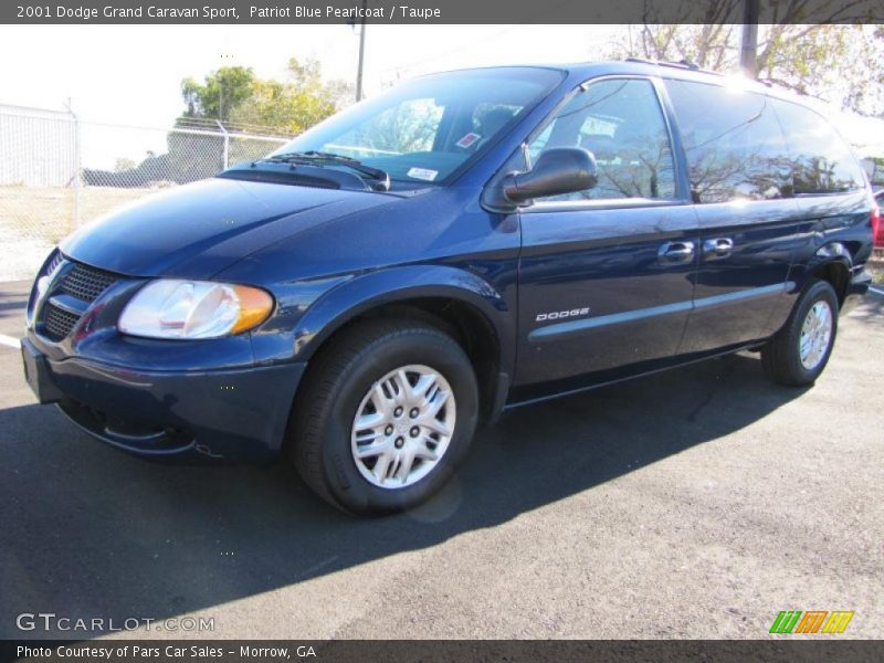 Patriot Blue Pearlcoat / Taupe 2001 Dodge Grand Caravan Sport