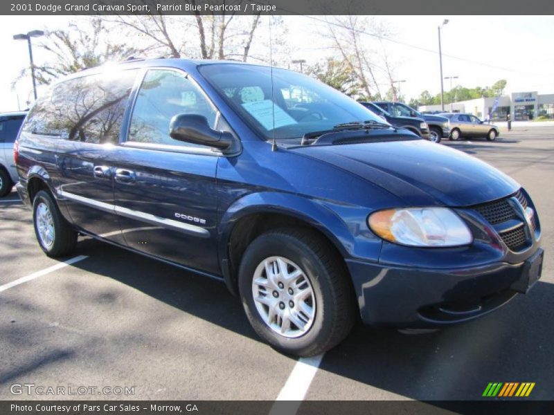 Patriot Blue Pearlcoat / Taupe 2001 Dodge Grand Caravan Sport
