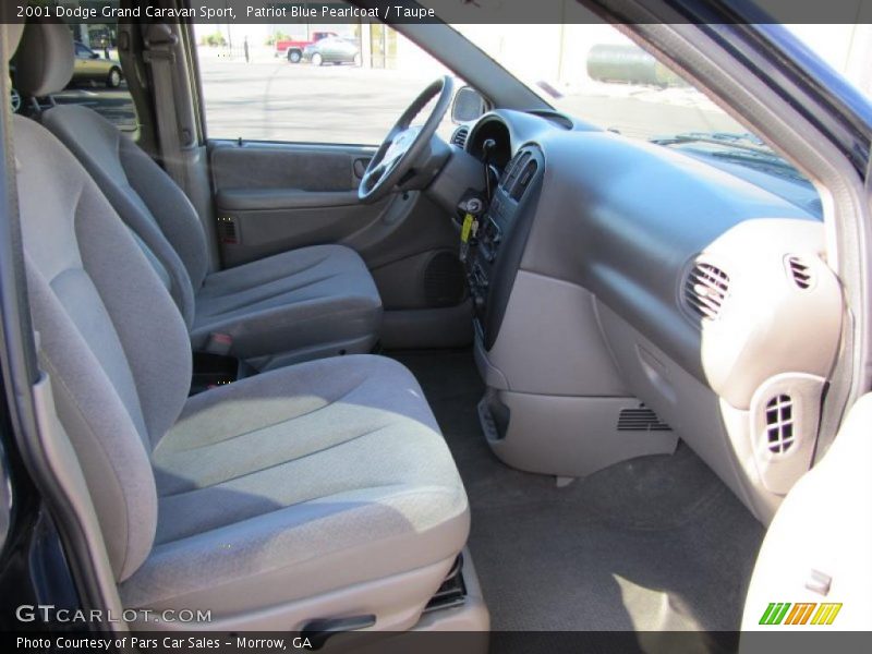 Patriot Blue Pearlcoat / Taupe 2001 Dodge Grand Caravan Sport