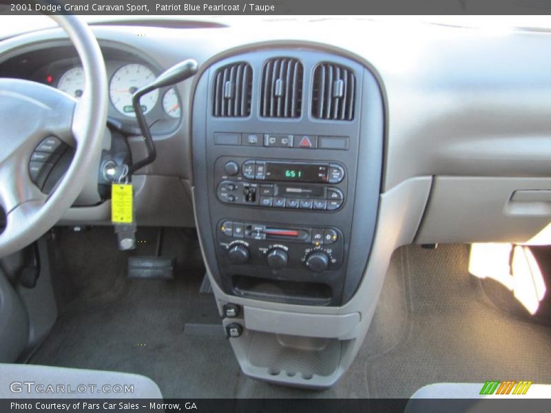 Patriot Blue Pearlcoat / Taupe 2001 Dodge Grand Caravan Sport