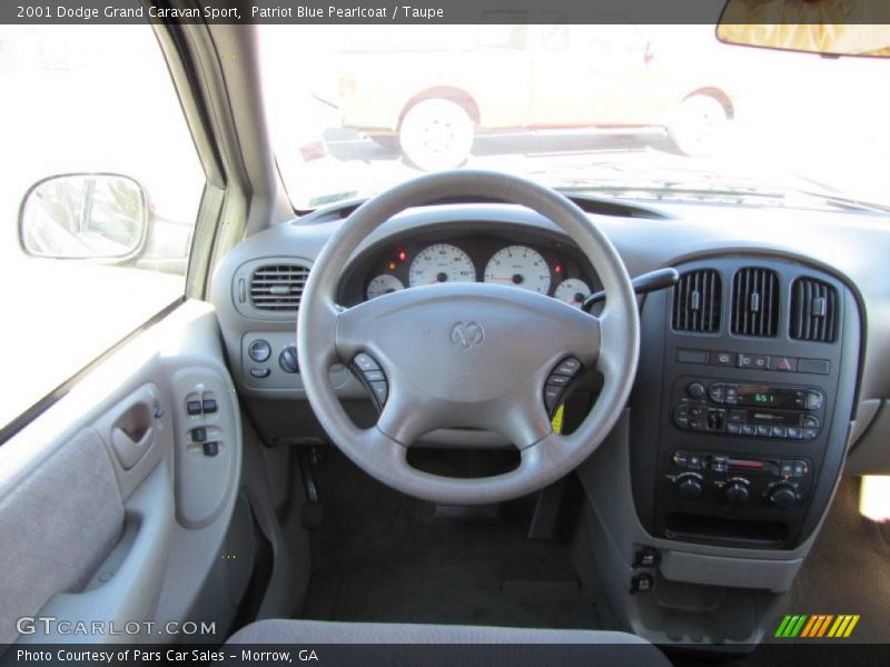 Patriot Blue Pearlcoat / Taupe 2001 Dodge Grand Caravan Sport