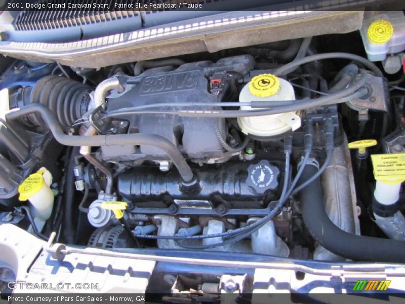 Patriot Blue Pearlcoat / Taupe 2001 Dodge Grand Caravan Sport