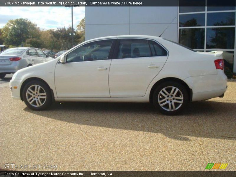 Campanella White / Pure Beige 2007 Volkswagen Jetta Wolfsburg Edition Sedan