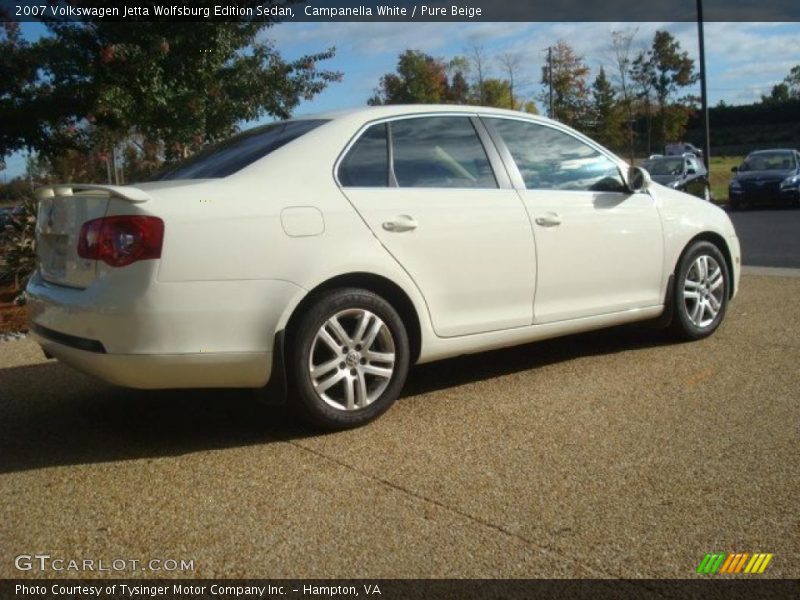 Campanella White / Pure Beige 2007 Volkswagen Jetta Wolfsburg Edition Sedan
